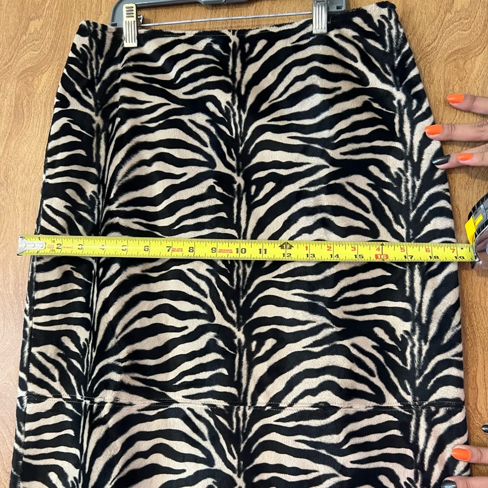 Zebra print skirt